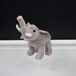 Wild Republic Elephant Plush Trunk Up Stuffed Animal Toy 9"